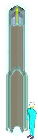 cutaway view of notional antimissile design