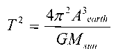 equation 1 Keplers Third Law 0.6K